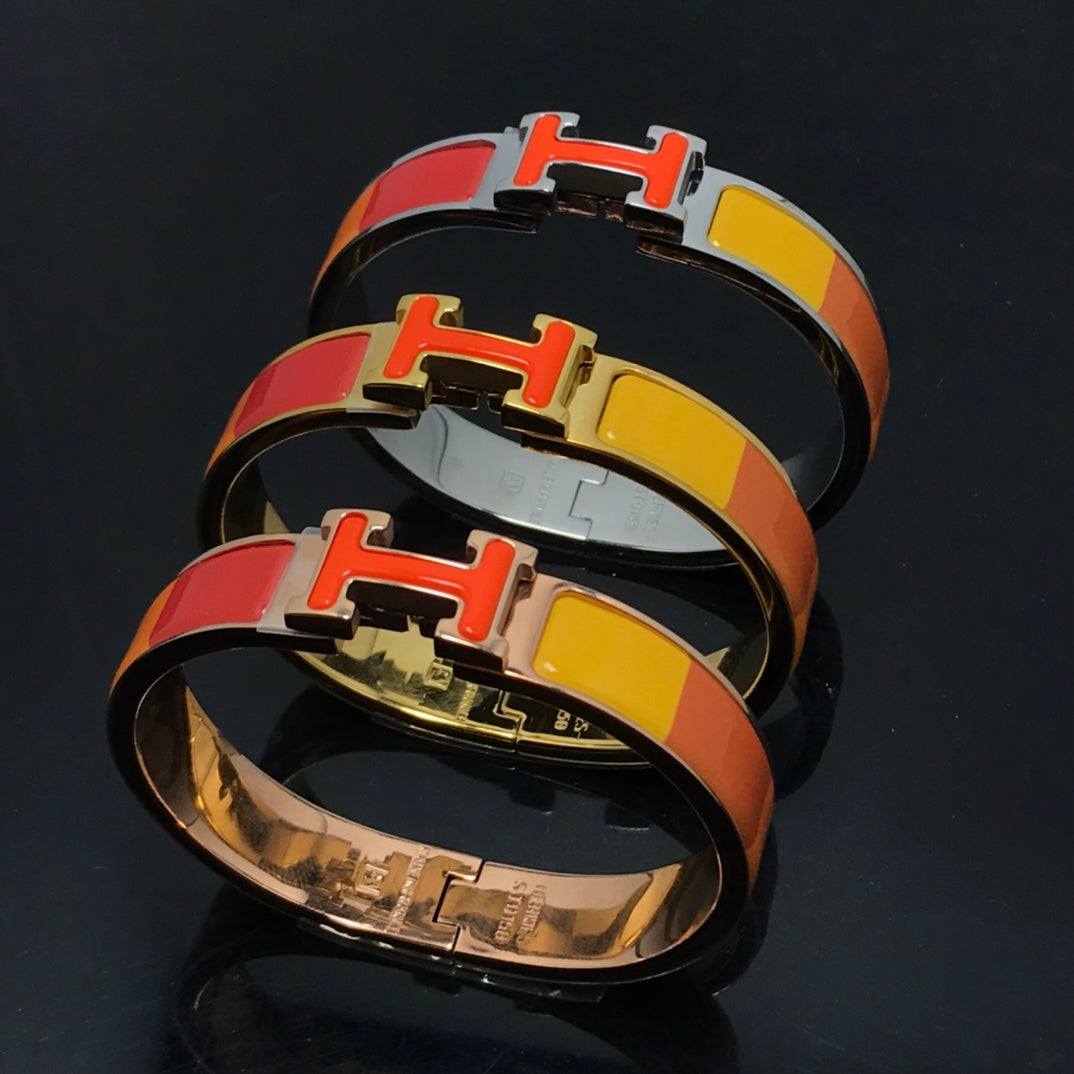 [Bloom]H BRACELET ORANGE RAINBOW CERAMIC