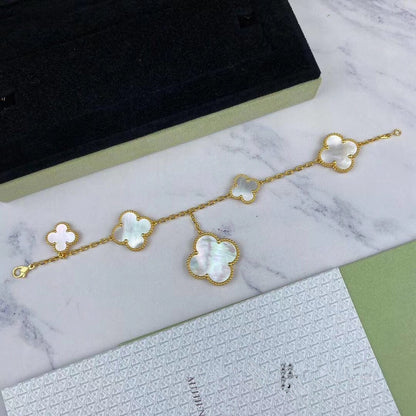 [Bloom]MAGIC CLOVER MOP GOLD BRACELET 5 MOTIFS