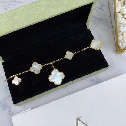 [Bloom]MAGIC CLOVER MOP GOLD BRACELET 5 MOTIFS