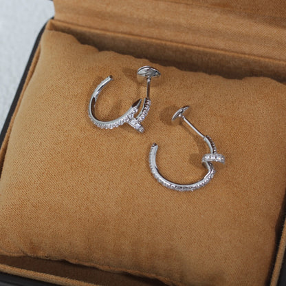 [Bloom]JUSTE EARRINGS 12.75MM SILVER DIAMOND