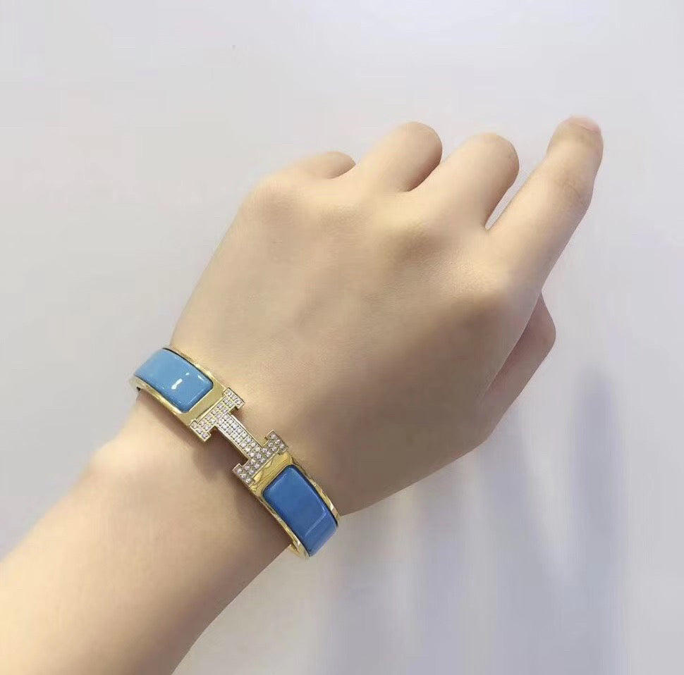 [Bloom]H CLOUD BLUE BRACELET GOLD DIAMOND