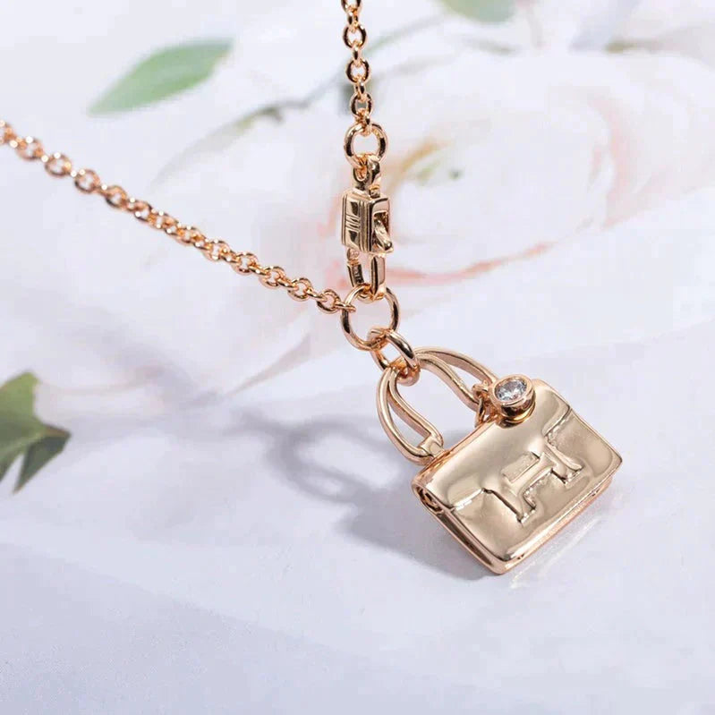 [Bloom]AMULETTE PEDANT ROSE GOLD NECKLACE