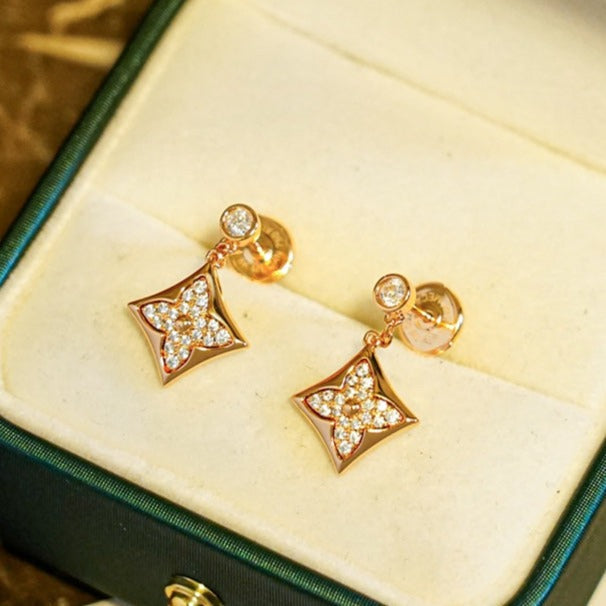 [Bloom]STAR DIAMONDS EARRINGS GOLD