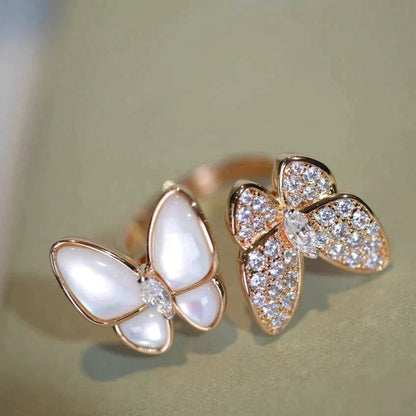 [Bloom]TWIN BUTTERFLY DIAMOND MOP RING