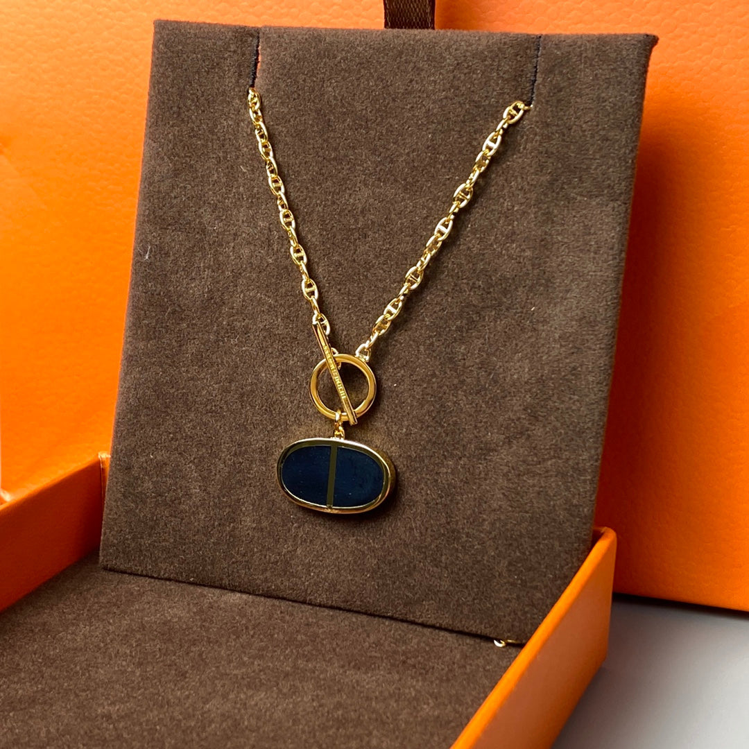 [Bloom]CHAINE VERSO BLACK CERAMIC NECKLACE