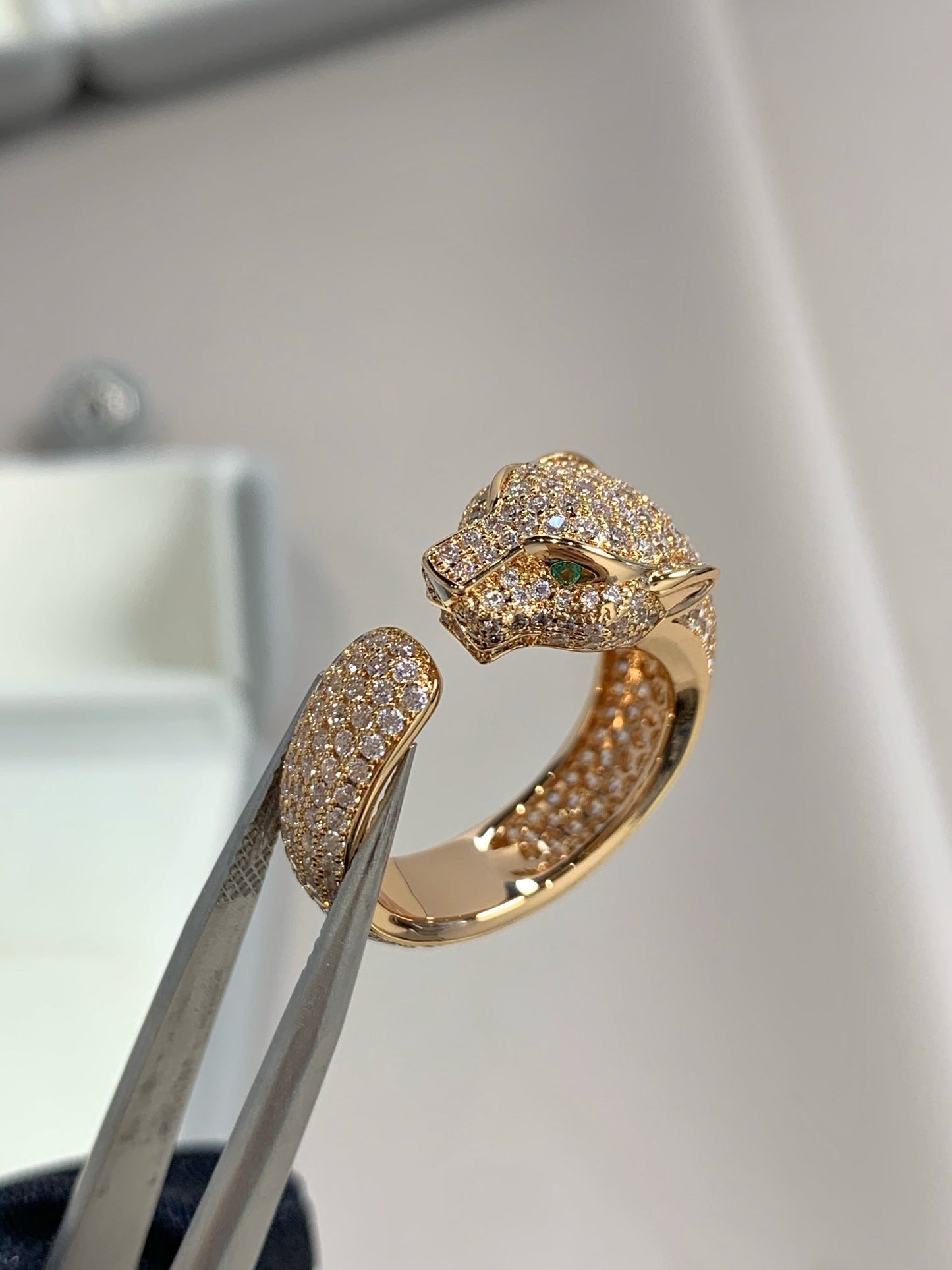 [Bloom]PANTHERE PINK GOLD DIAMOND RING