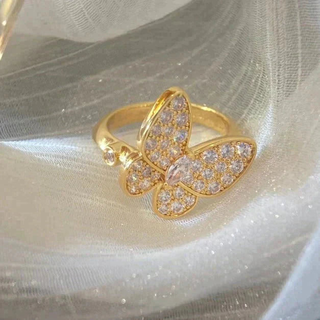 [Bloom]BUTTERFLY DIAMOND RING