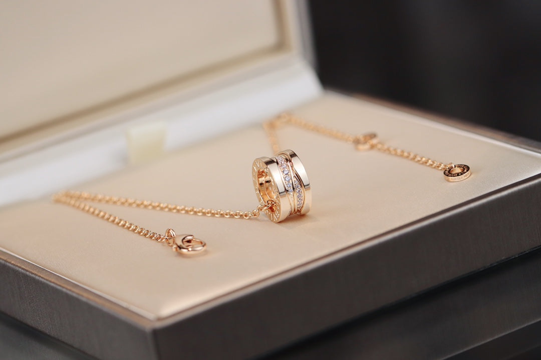 [Bloom]ZERO 1 PINK GOLD DIAMOND NECKLACE