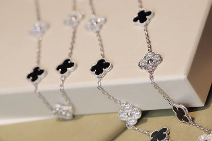 [Bloom]CLOVER 20 MOTIFS ONYX DIAMOND SILVER