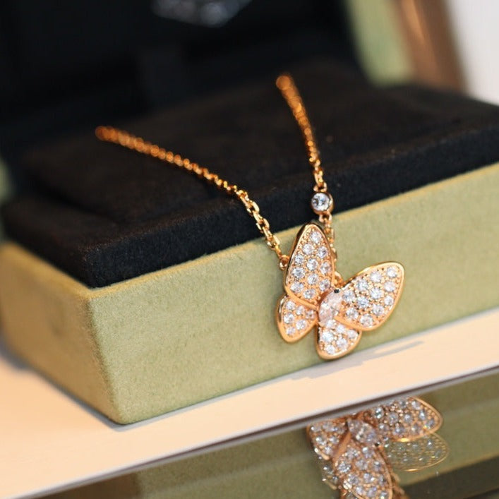 [Bloom]BUTTERFLY DIAMOND NECKLACE