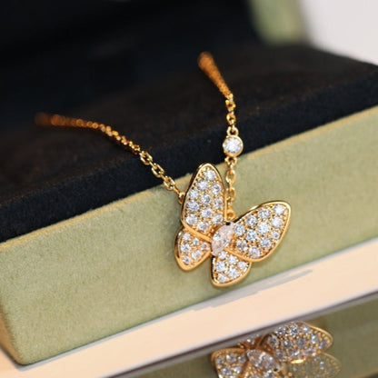 [Bloom]BUTTERFLY DIAMOND NECKLACE