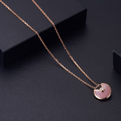 [Bloom]AMULETTE ROSE GOLD PINK MOP NECKLACE