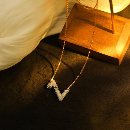 [Bloom]VOLT SILVER DIAMOND PEDANT NECKLACE