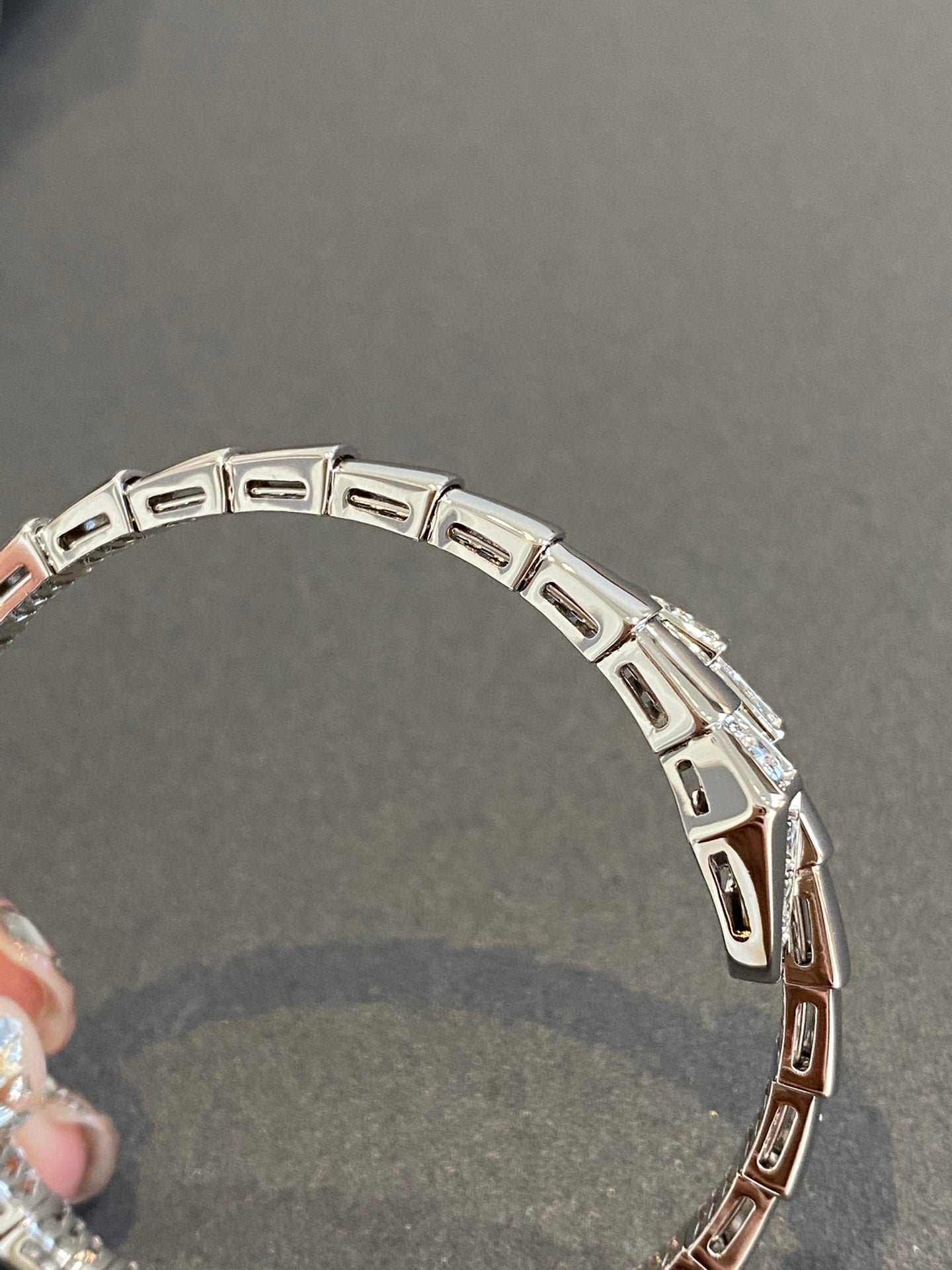 [Bloom]SERPENTI BRACELET DIAMONDS SILVER