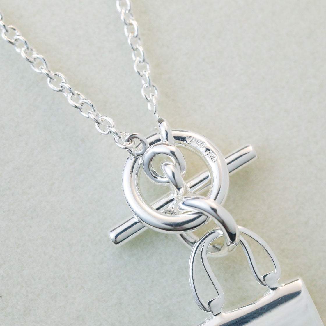 [Bloom]POP H PEDANT SILVER NECKLACE