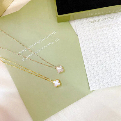 [Bloom]CLOVER MINI 9.5MM WHITE MOTHER-OF-PEARL NECKLACE