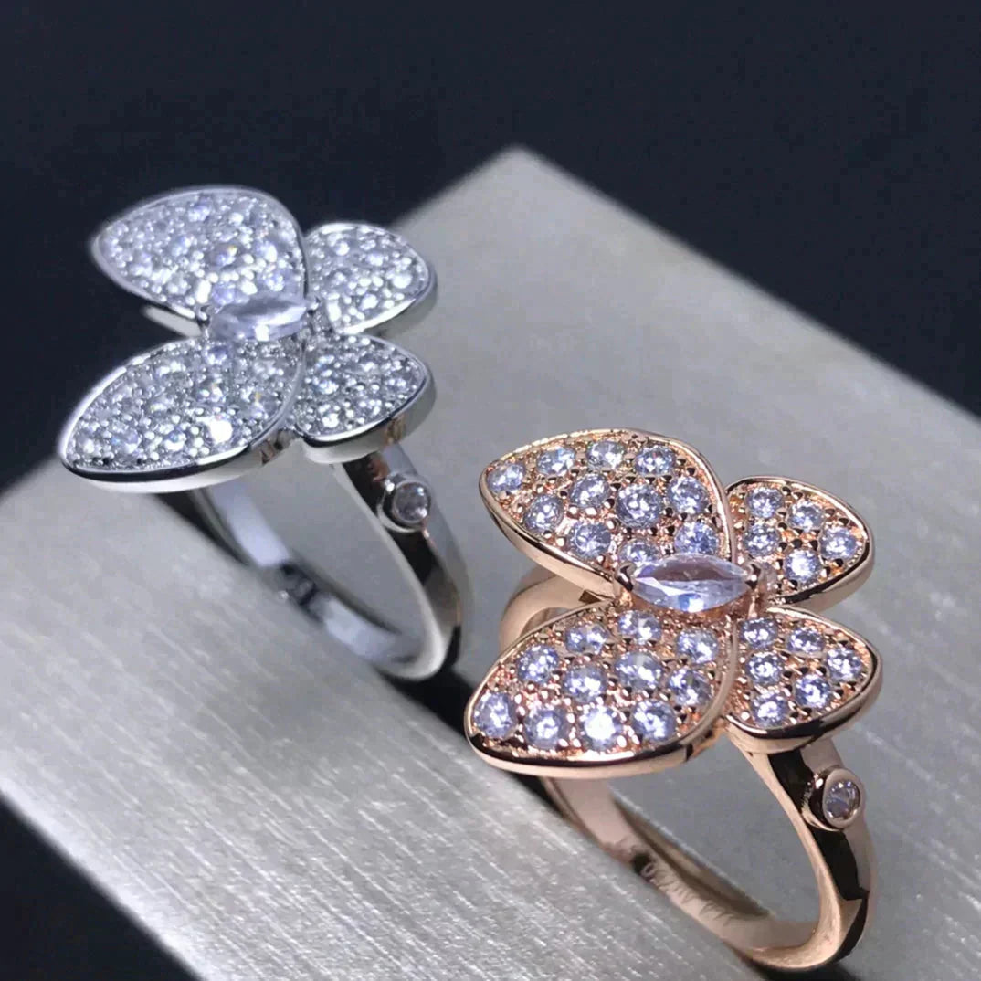 [Bloom]BUTTERFLY PINK GOLD DIAMOND RING