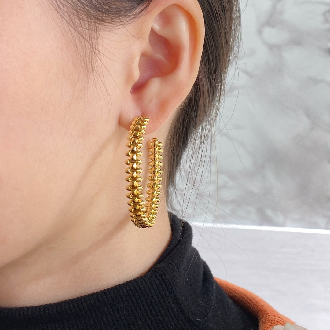 [Bloom]CLASH HOOP EARRINGS