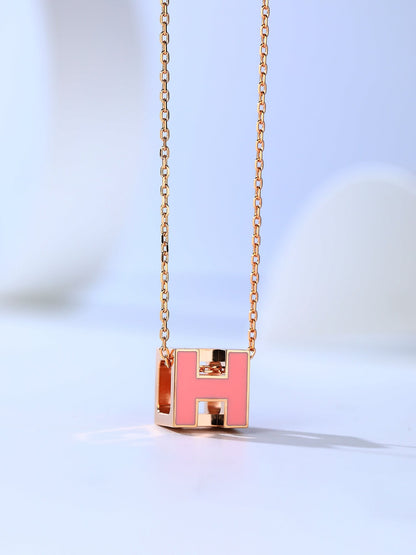 [Bloom]H CAGE PINK GOLD NECKLACE