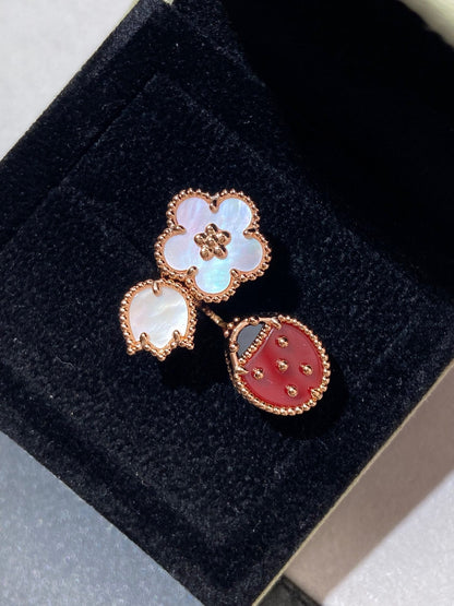 [Bloom]LUCKY 3 MOTIF ROSE GOLD RING