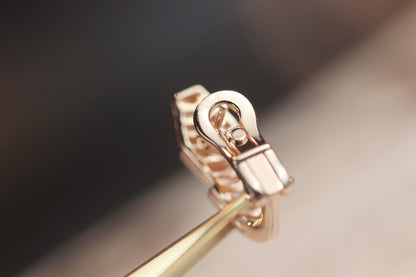 [Bloom]SERPENT PINK GOLD DIAMOND EARRINGS