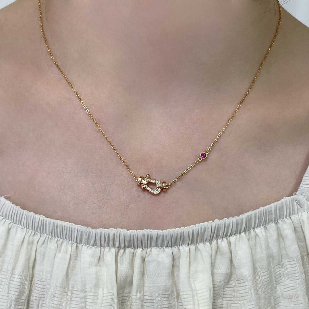 [Bloom]FORCE 10 DIAMOND PINK GOLD NECKLACE