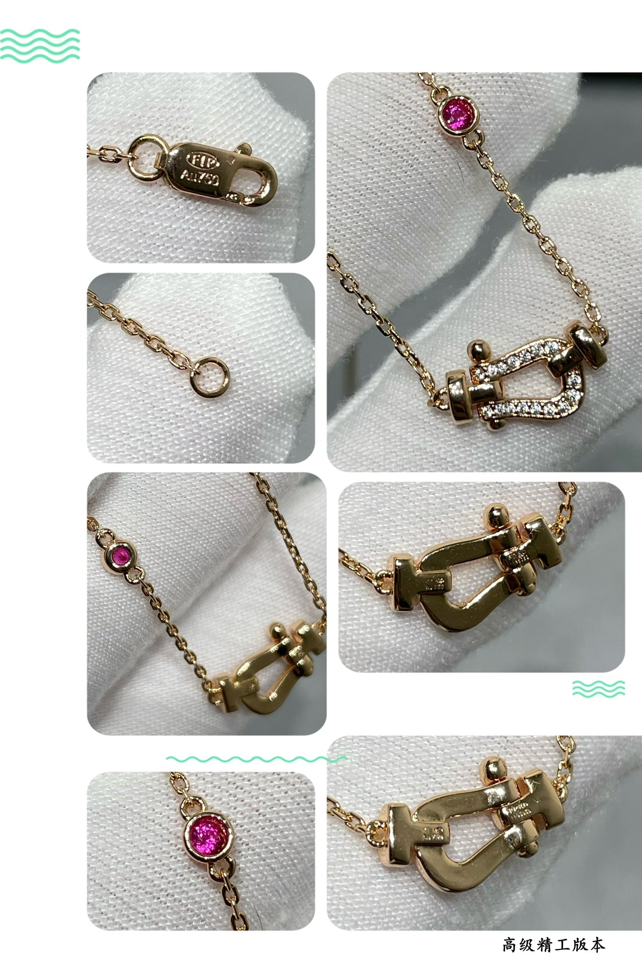 [Bloom]FORCE 10 DIAMOND PINK GOLD NECKLACE