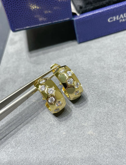 [Bloom]BEE LOVE DIAMOND HOOP EARRINGS