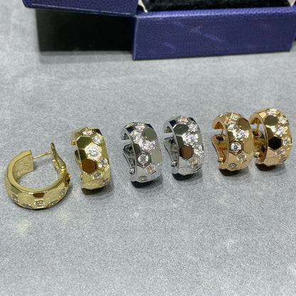 [Bloom]BEE LOVE DIAMOND HOOP EARRINGS