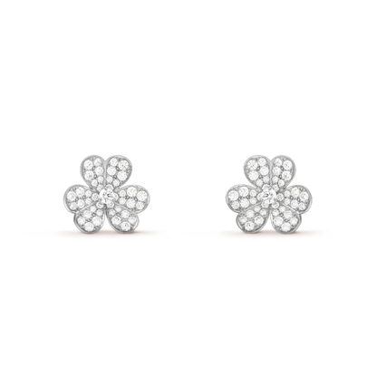 [Bloom]CLOVER COMOS DIAMOND EARRINGS SILVER