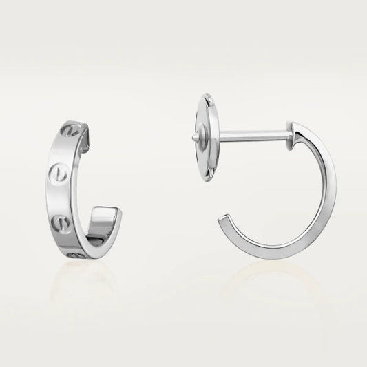 [Bloom]LOVE EARRINGS 2.65MM SILVER