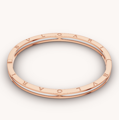 [Bloom]ZERO 1 PINK GOLD WITH WHITE CERAMIC BRACELET