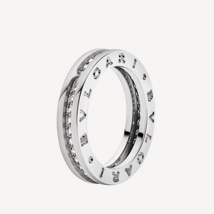 [Bloom]ZERO 1 ONE-BAND PAVED DIAMONDS ON THE SPIRAL RING