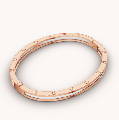 [Bloom]ZERO 1 PINK GOLD WITH WHITE CERAMIC BRACELET