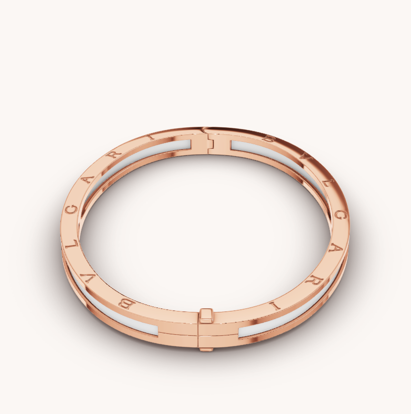 [Bloom]ZERO 1 PINK GOLD WITH WHITE CERAMIC BRACELET