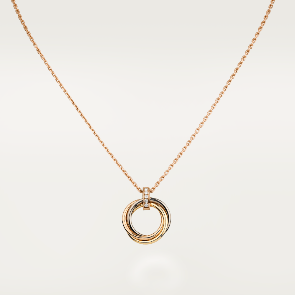 [Bloom]TRINITY NECKLACE GOLD  DIAMONDS