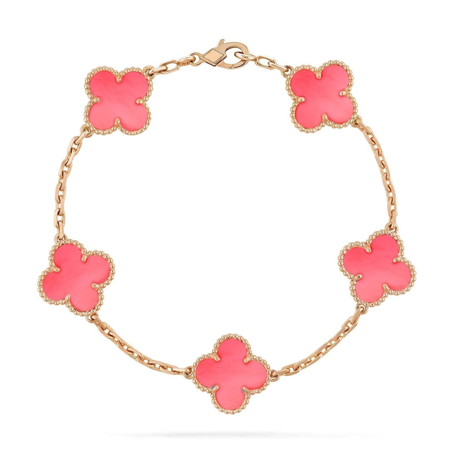 [Bloom]CLOVER 5 PINK MOP BRACELET