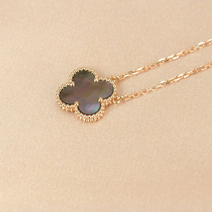 [Bloom]CLOVER 15MM  GRAY MOTHER OF PEARL NECKLACE