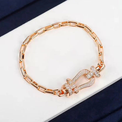 [Bloom]FORCE LARGE HORSESHOE CLASP  METAL BRACELET