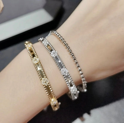 [Bloom]CLOVER BRACELET 4MM DIAMONDS