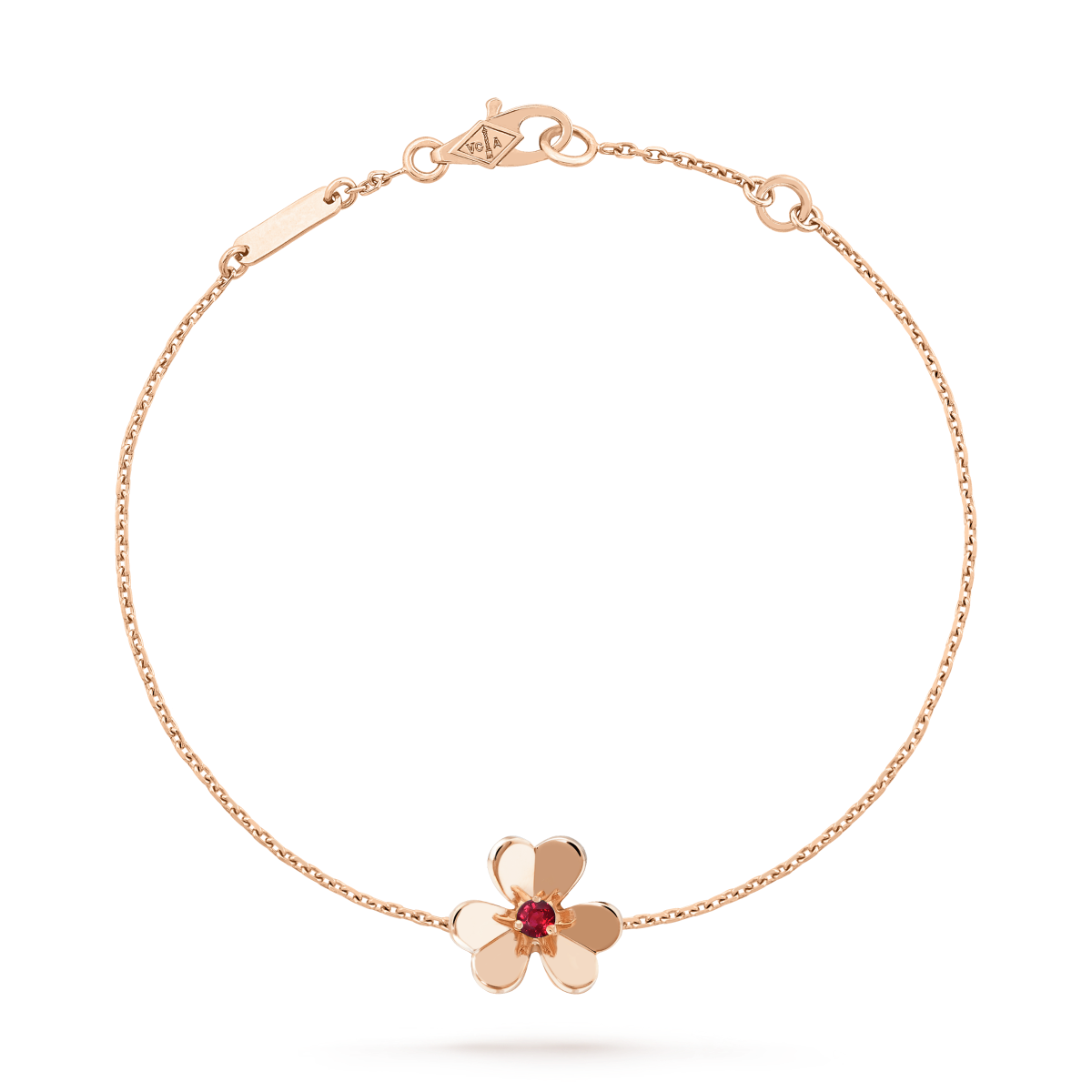 [Bloom]FRIVOLE GOLD FLOWER PINK MALACHITE BRACELET