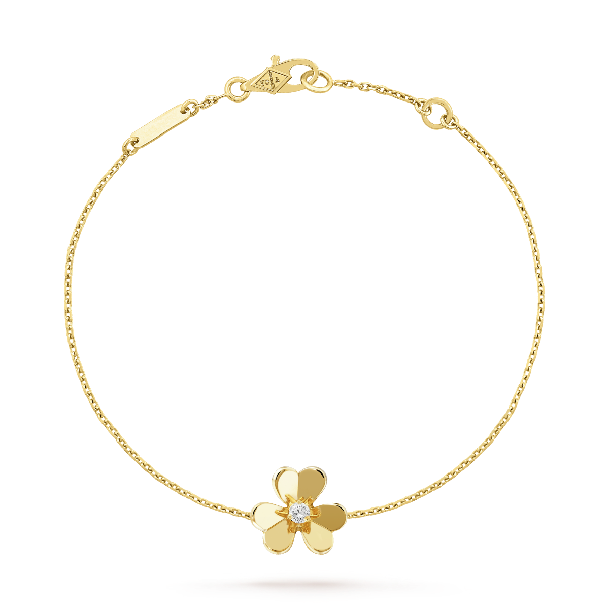 [Bloom]FRIVOLE GOLD FLOWER PINK MALACHITE BRACELET