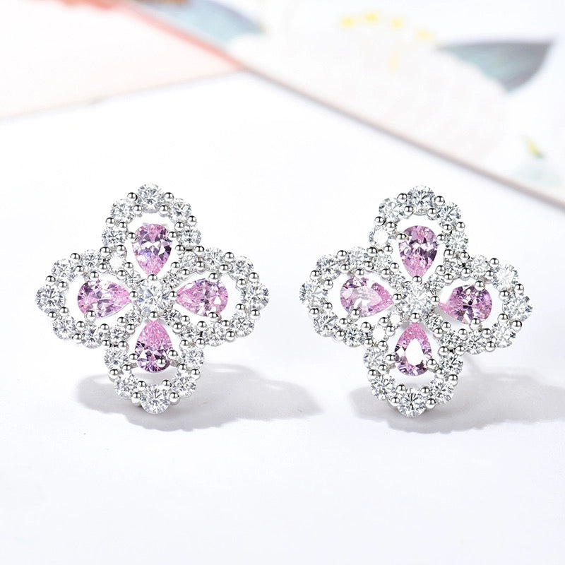 [Bloom]LOOP EARRINGS FULL MOTIF DIAMOND 16MM