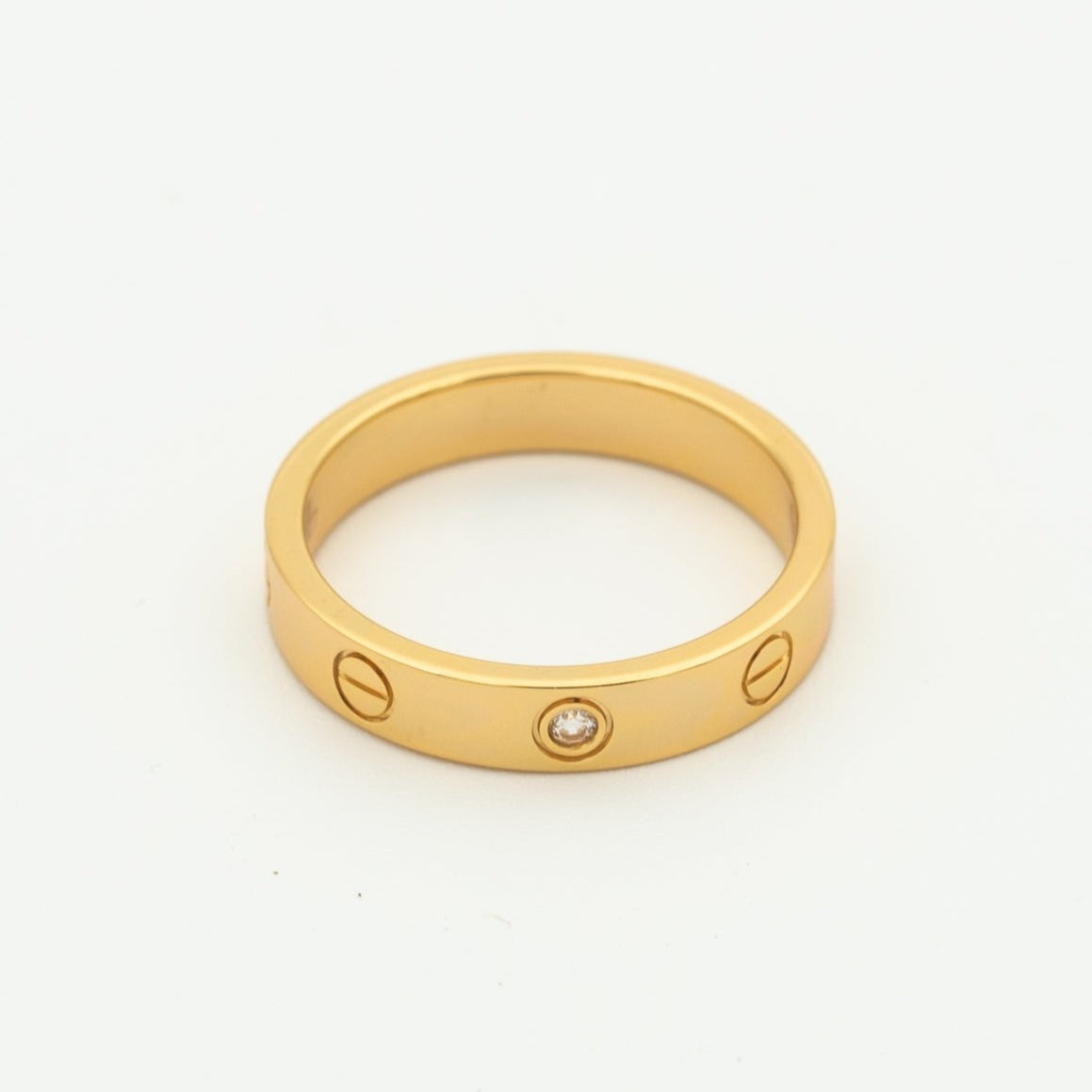 [Bloom]LOVE RING 4MM 1 DIAMOND PINK GOLD