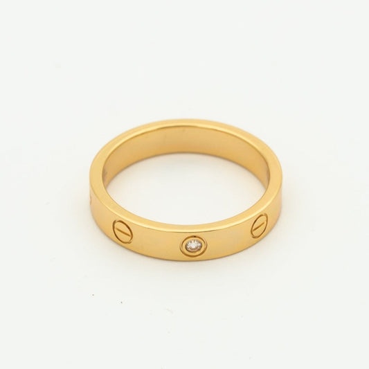 [Bloom]LOVE RING 4MM 1 DIAMOND PINK GOLD