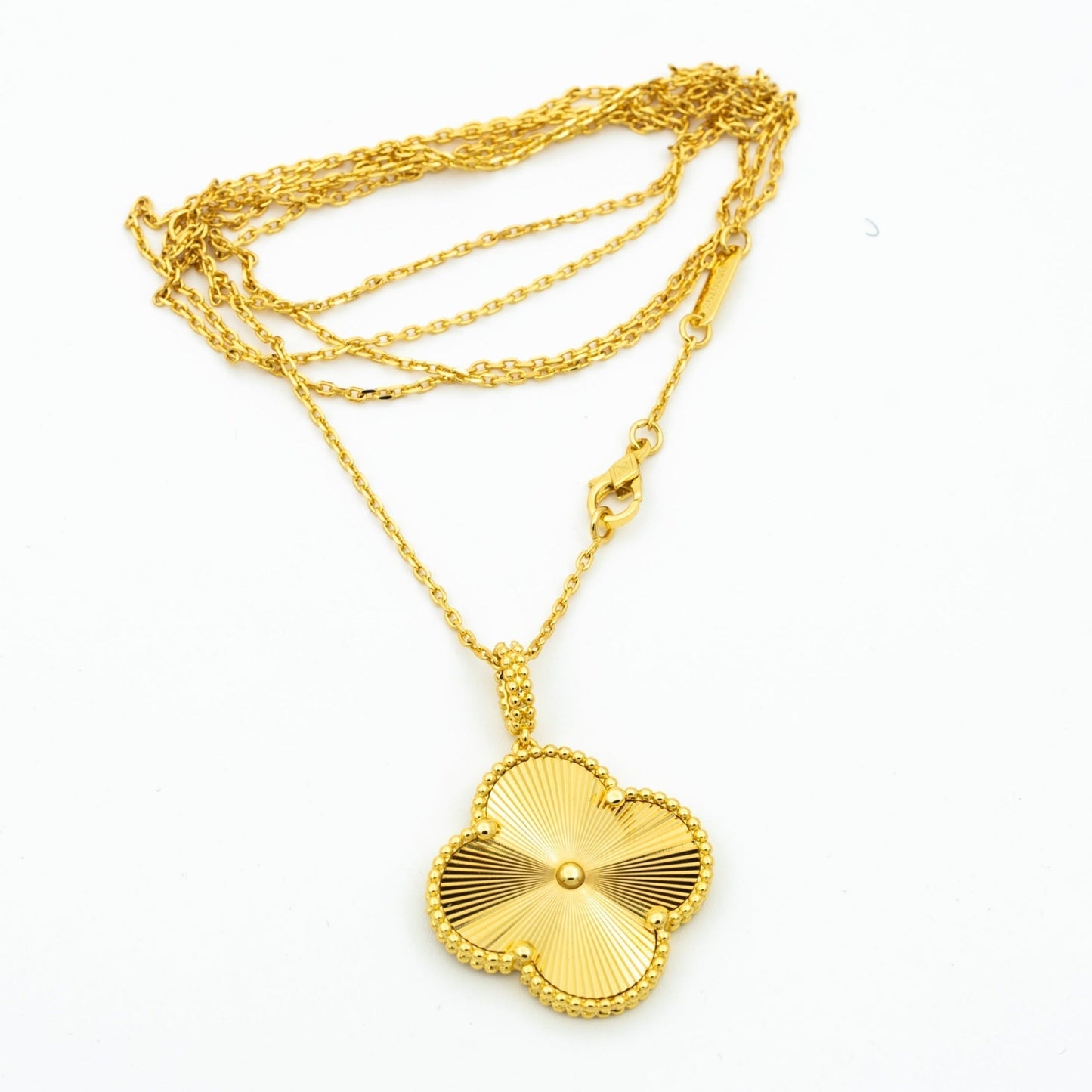 [Bloom]CLOVER 25MM PEDANT NECKLACE GOLD