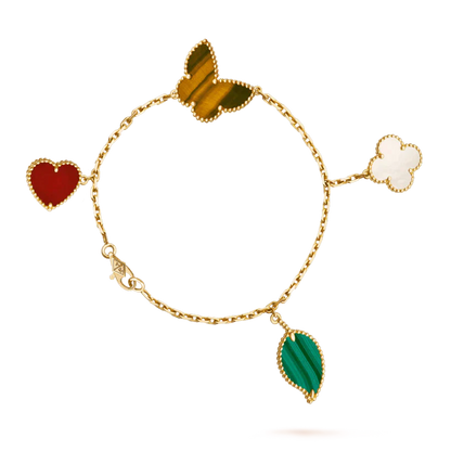 [Bloom]LUCKY SPRING 5 MOTIF GOLD BRACELET