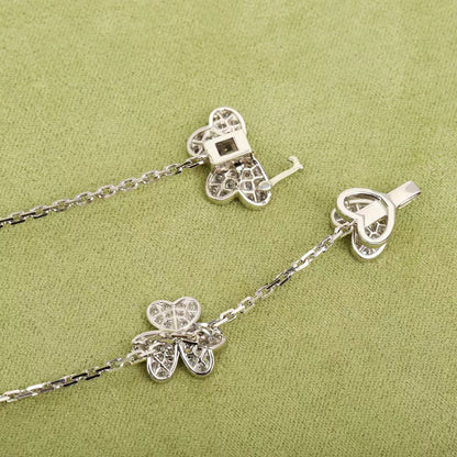 [Bloom]FRIVOLE SILVER 9 FLOWERS NECKLACE