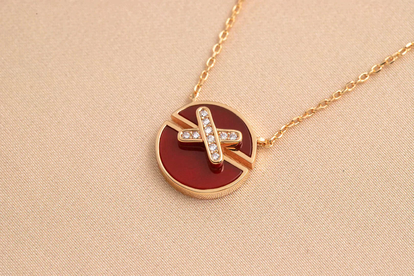 [Bloom]JEUX DE ROSE GOLD DIAMOND NECKLACE