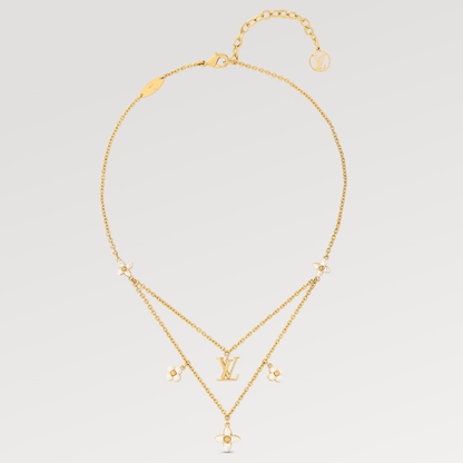 [Bloom]FLOWERGRAM GOLD MOP DOUBLE ROW NECKLACE